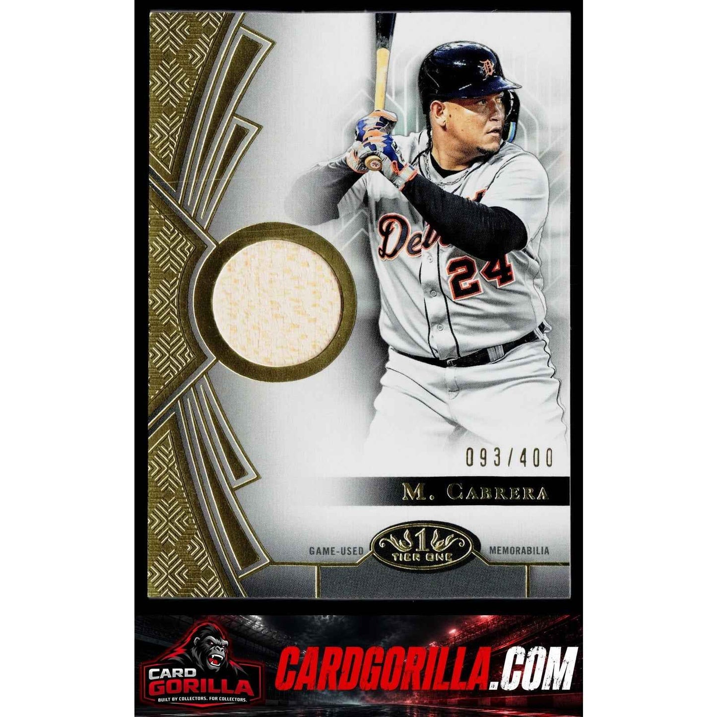 2023 Topps Tier One #T1R-MCA Miguel Cabrera Tier One Relics #/400