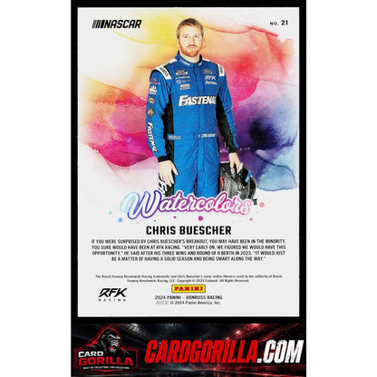 2024 Donruss #21 Chris Buescher Watercolors