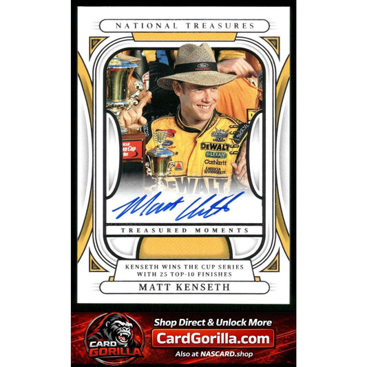 2025 Panini National Treasures #TM-MKT Matt Kenseth Treasured Moments #/99