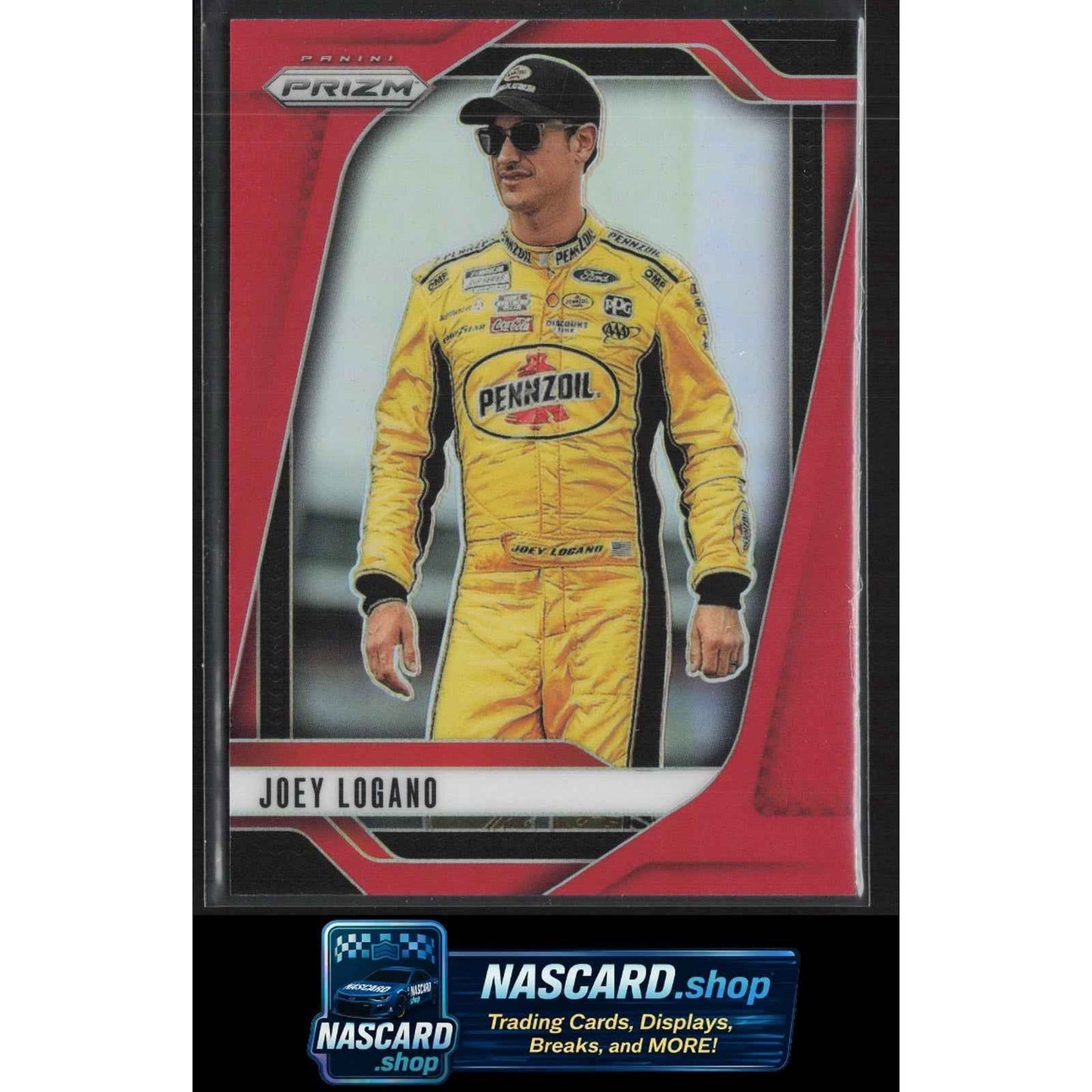 2025 Panini Prizm #68 Joey Logano Red #/249