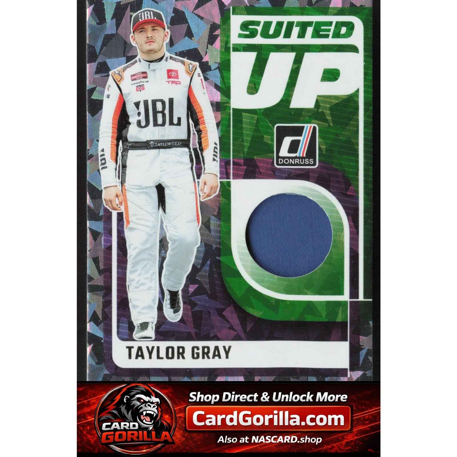 2025 Donruss #SU-TAY Taylor Gray Suited Up Swatches Blue Ice