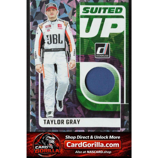 2025 Donruss #SU-TAY Taylor Gray Suited Up Swatches Blue Ice