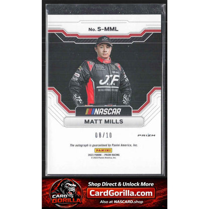2023 Panini Prizm #S-MML Matt Mills Scripts Gold Prizm #/10