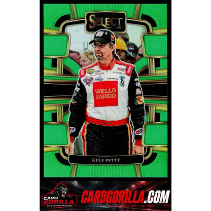 2024 Panini Select #54 Kyle Petty Neon Green Prizms #/75