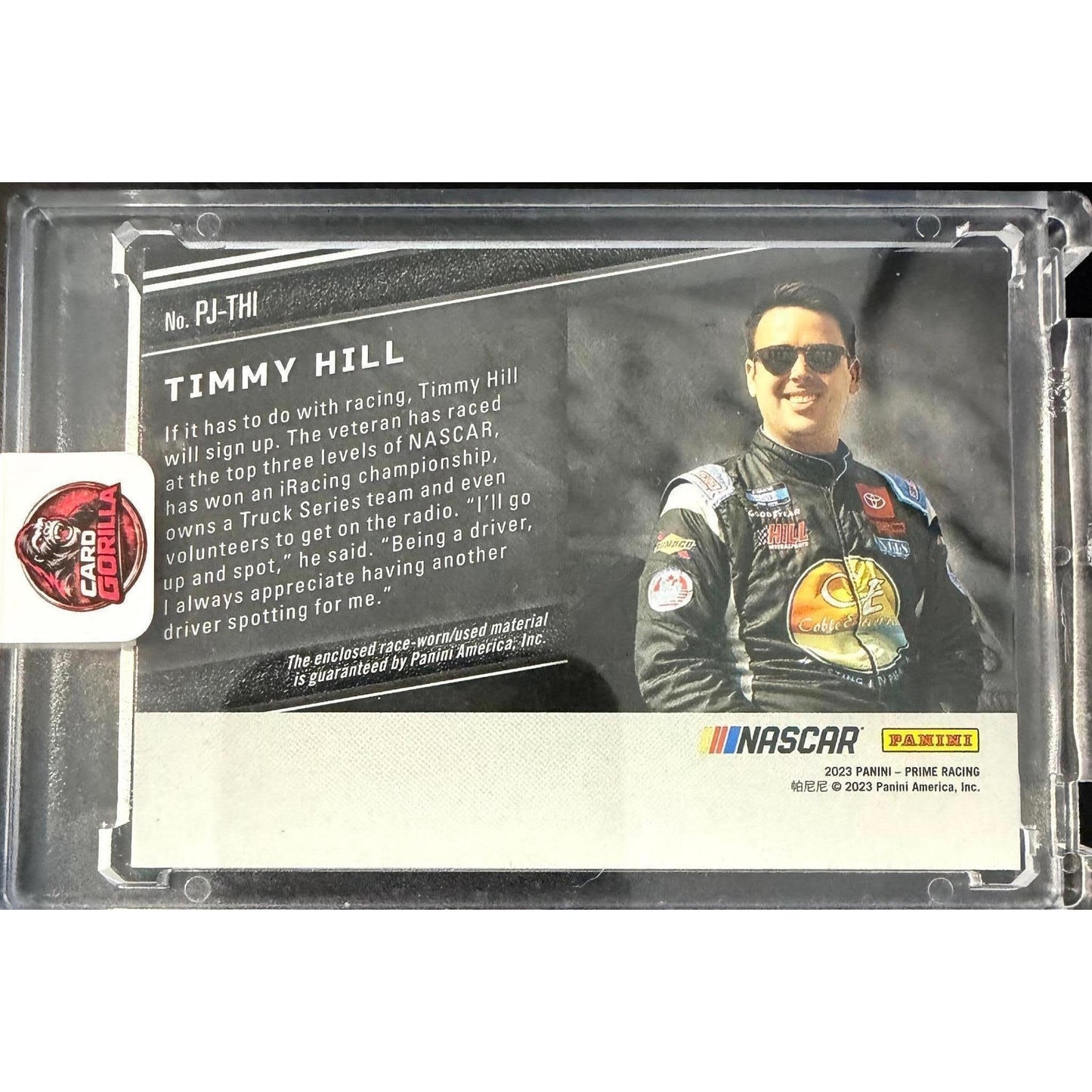 2023 Panini Prime Timmy Hill Prime Jumbo Facebook Twitter #1/1