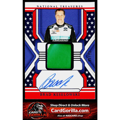 2025 National Treasures Brad Keselowski Premium Patches Stars and Stripes #/13