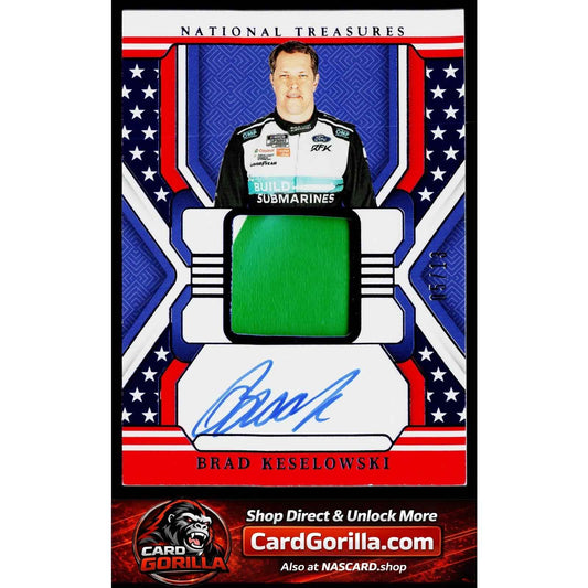 2025 National Treasures Brad Keselowski Premium Patches Stars and Stripes #/13