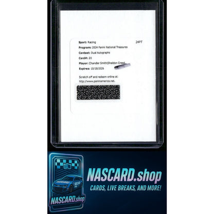 2024 Panini NT Sheldon Creed Chandler Smith Dual Auto /99 Redemption