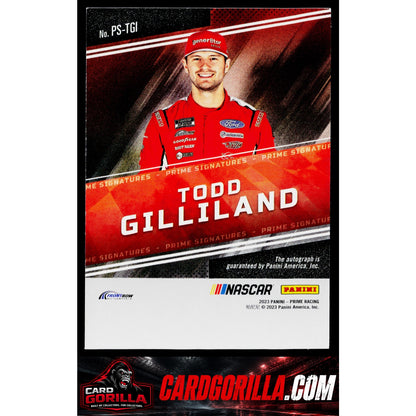 2023 Panini Prime #PS-TGI Todd Gilliland Prime Signatures #/99