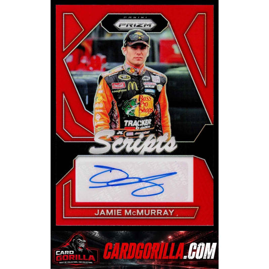2024 Panini Prizm #S-JMY Jamie McMurray Scripts Red #/99