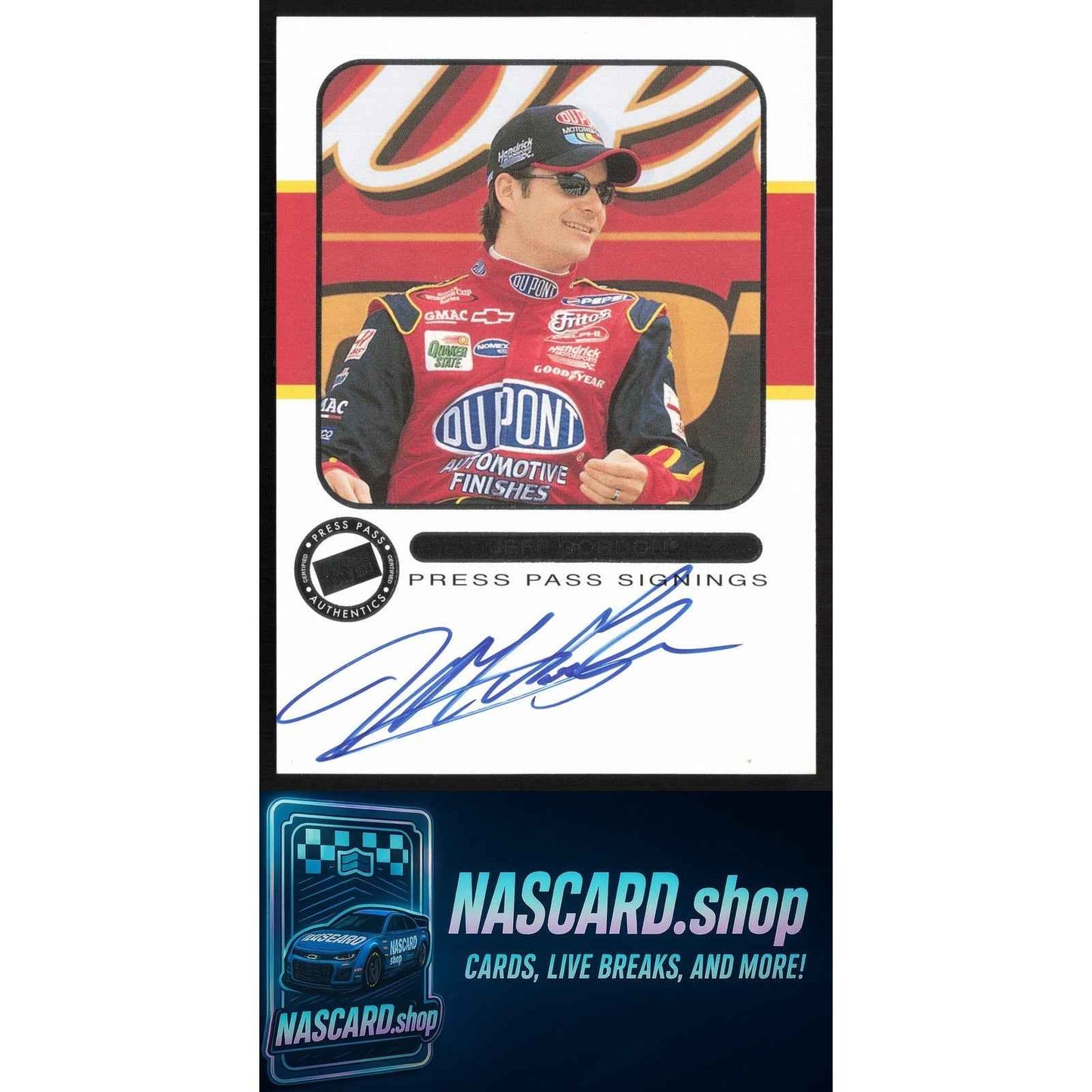 2001 Press Pass Jeff Gordon Signings