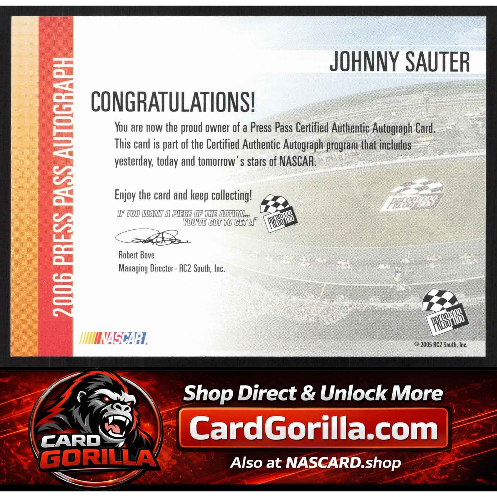 2006 Press Pass #NNO Johnny Sauter Autographs