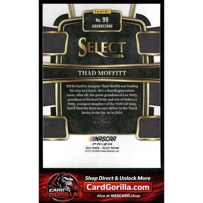 2024 Panini Select #99 Thad Moffitt White Prizms #/99