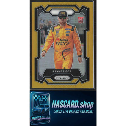 2024 Panini Prizm #32 Layne Riggs Gold #/10 RC