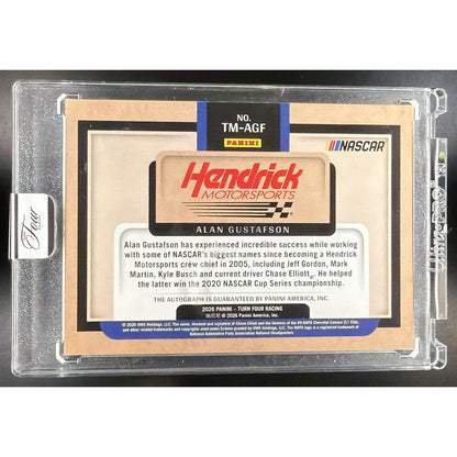 2026 Panini Turn Four Racing Alan Gustafson Team Icons Signatures Red /15