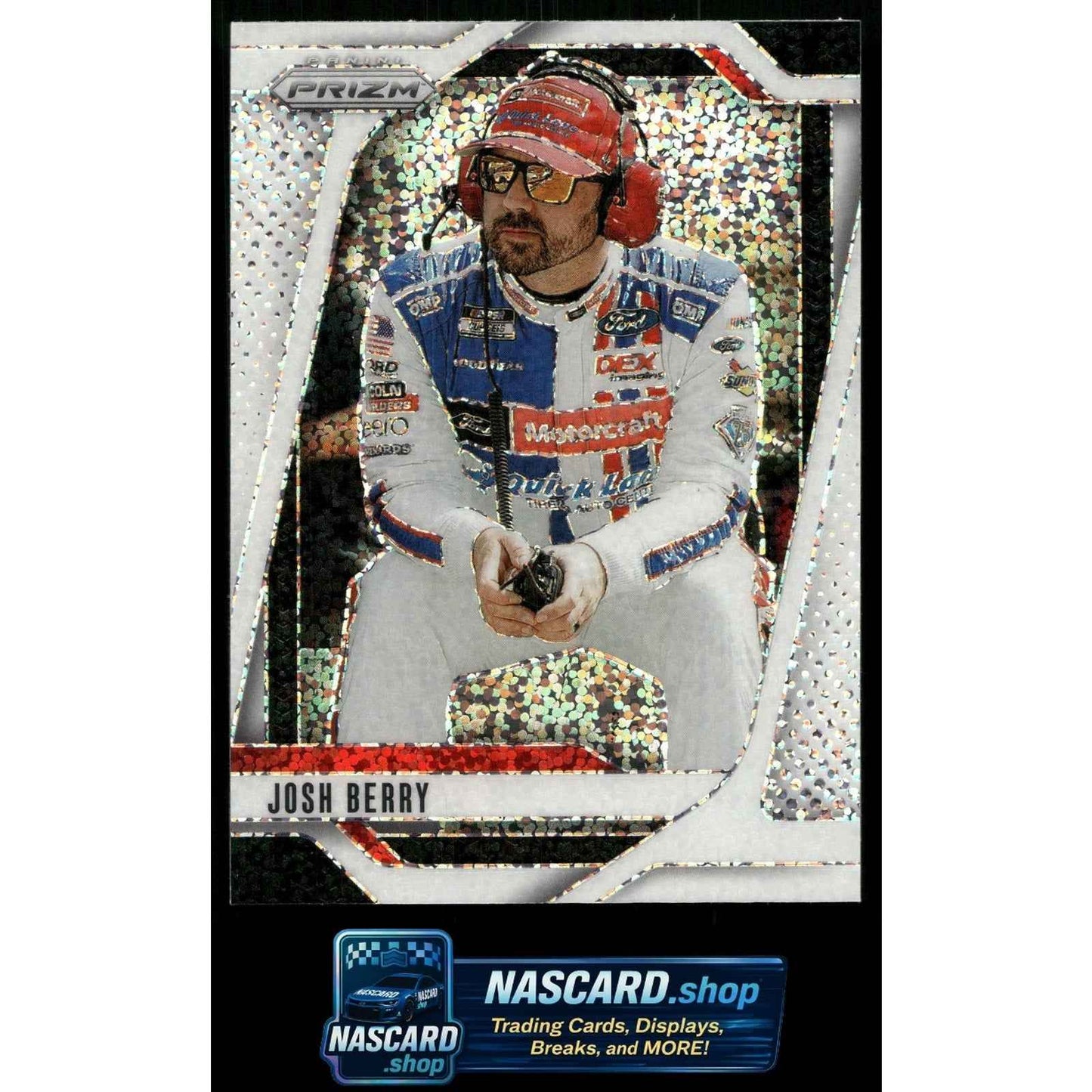 2025 Panini Prizm #82 Josh Berry White Sparkle