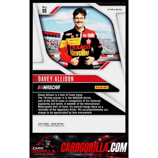 2025 Panini Prizm #90 Davey Allison White Sparkle