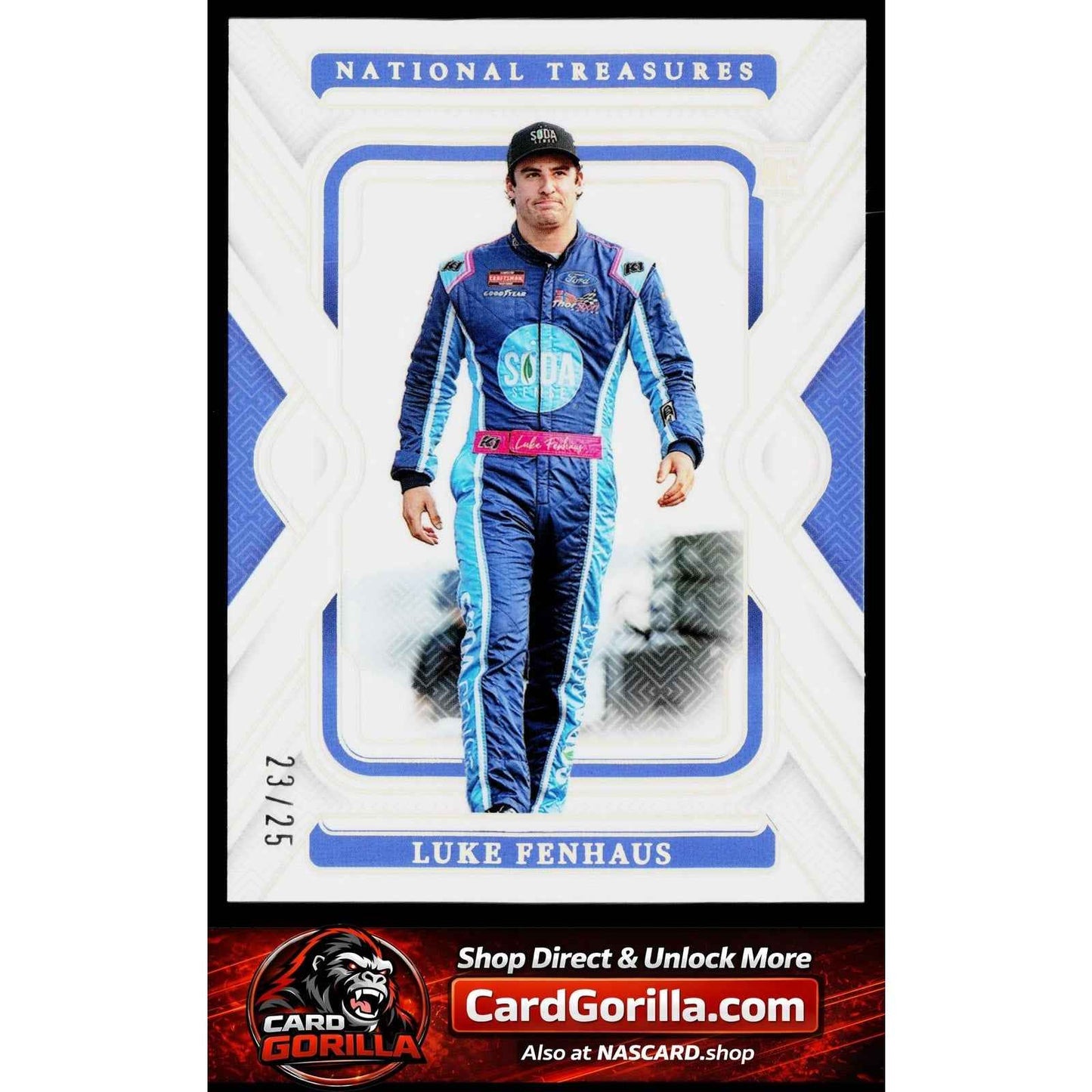 2025 Panini National Treasures #38 Luke Fenhaus Holo Silver #/25 RC