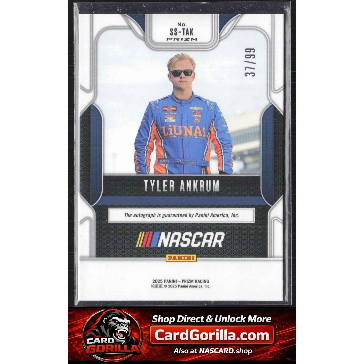 2025 Panini Prizm #SS-TAK Tyler Ankrum Sensational Signatures Red #/99