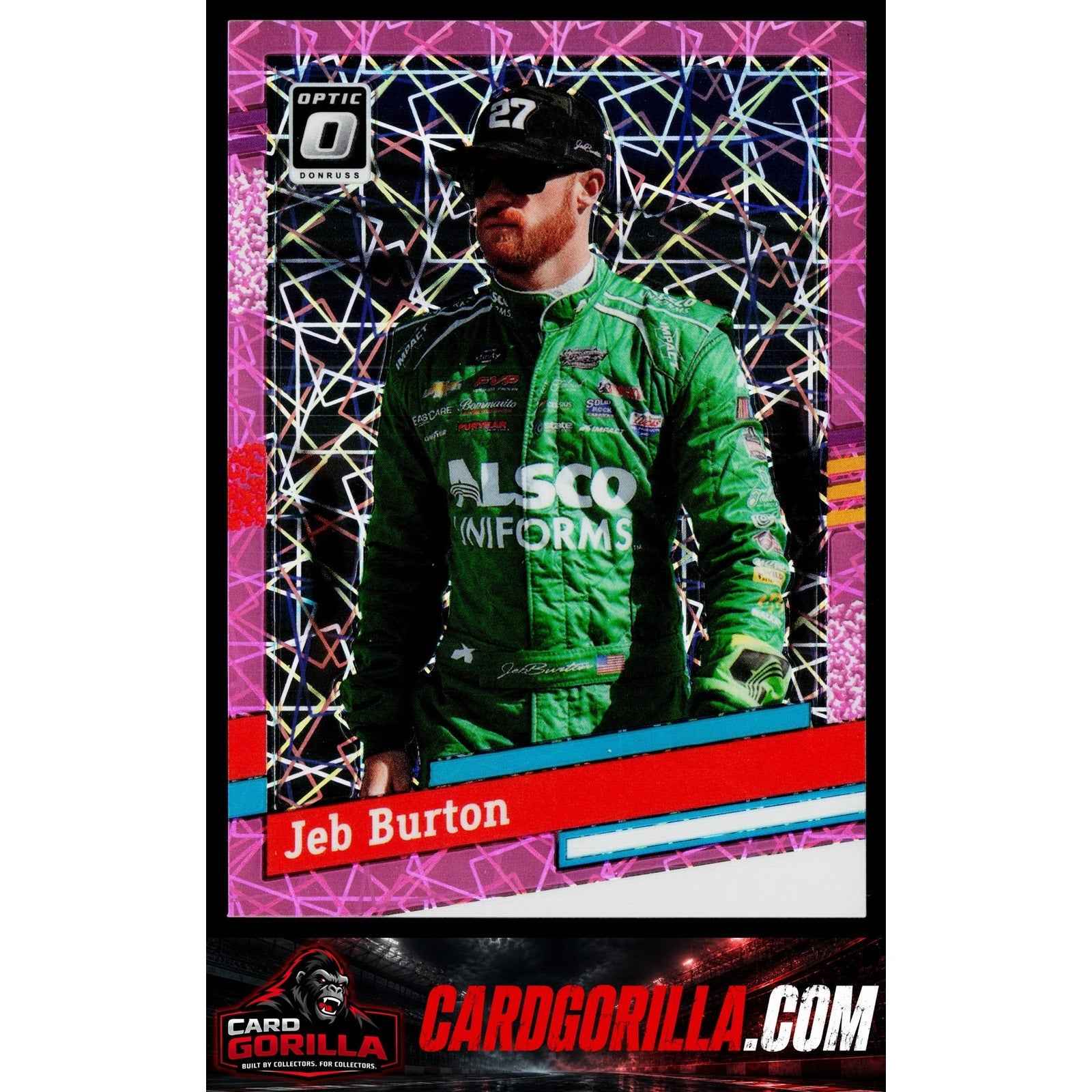2024 Donruss #107 Jeb Burton Optic Pink Velocity #/79