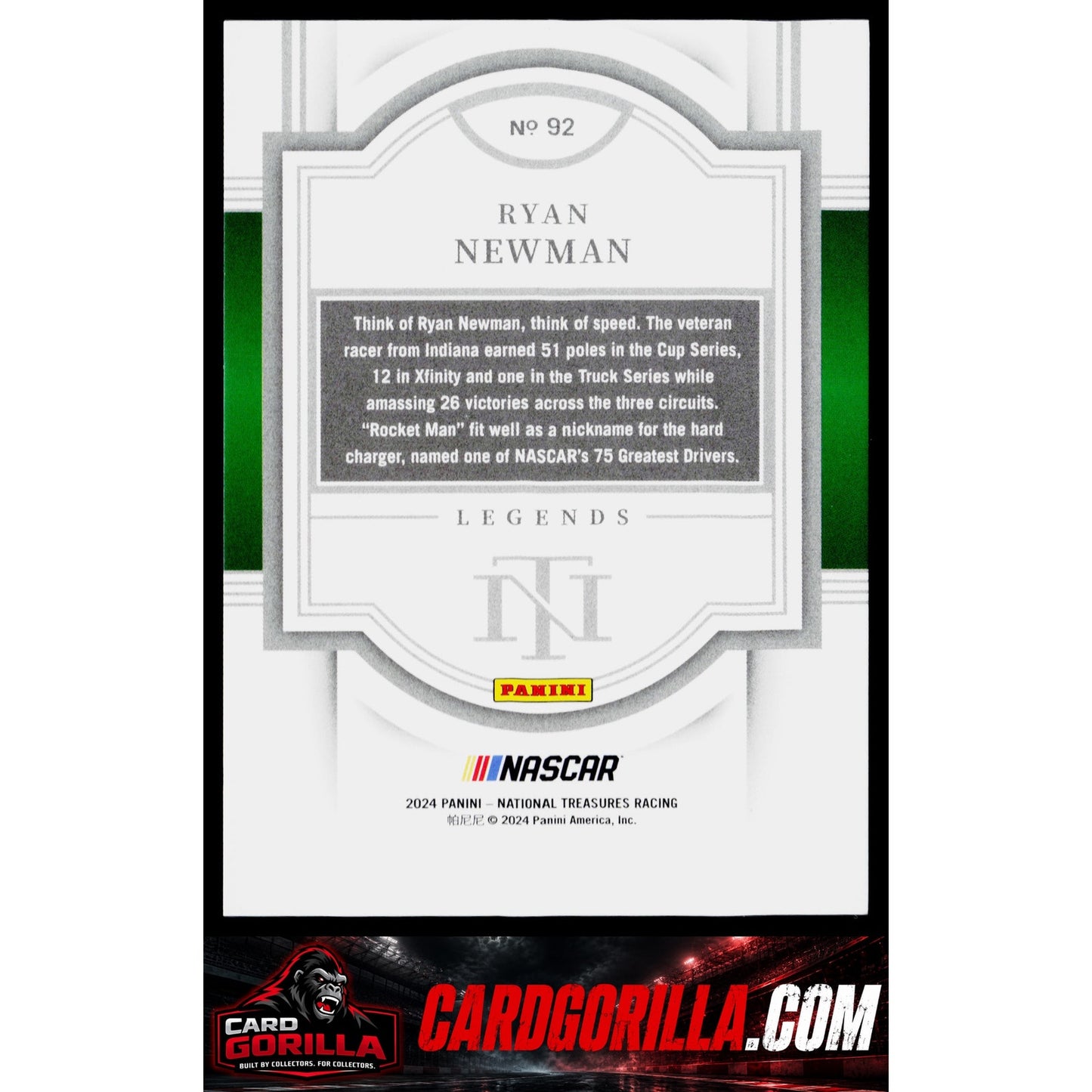 2024 Panini National Treasures #92 Ryan Newman #/49