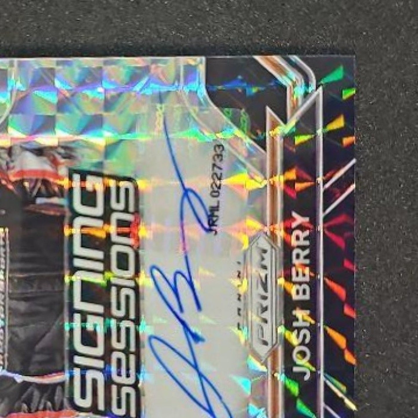 2021 Panini Prizm Josh Berry #S-JB Signing Sessions Black 1/1 RC