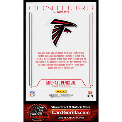 2024 Panini Phoenix #CON-MPJ Michael Penix Jr. Contours