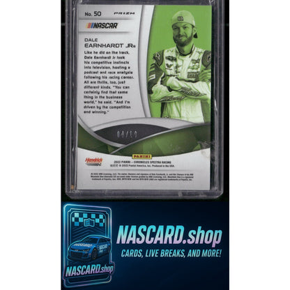 2022 Panini Chronicles #50 Dale Earnhardt Jr. Spectra Gold #/10 - Card Gorilla