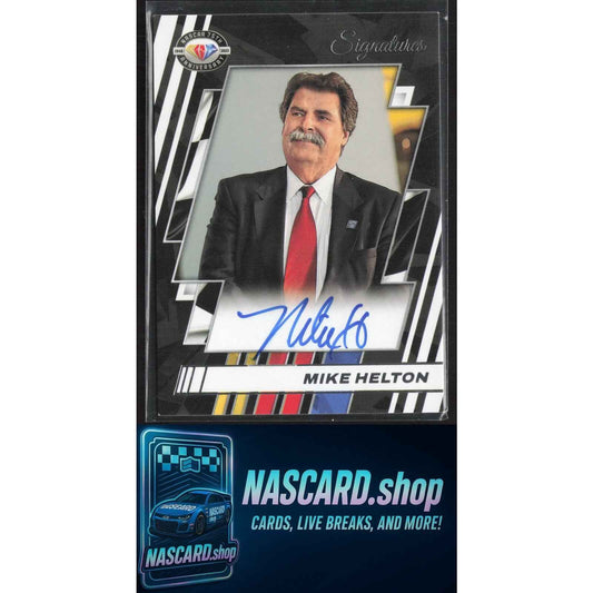 2023 Panini National Treasures Mike Helton NASCAR 75th Anniversary Signatures