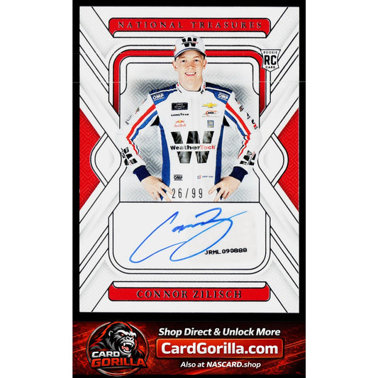 2025 Panini National Treasures #RS-CZL Connor Zilisch Rookie Signatures #/99