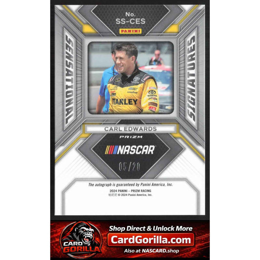 2024 Panini Prizm #SS-CES Carl Edwards Sensational Signatures Mojo #/20