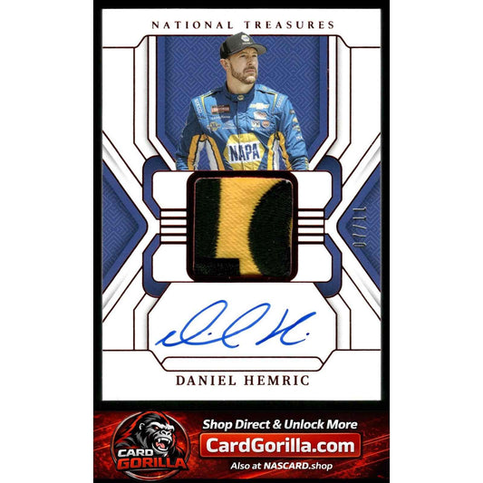 2024 Panini National Treasures #PP-DHC Daniel Hemric Premium Patches Red #/11