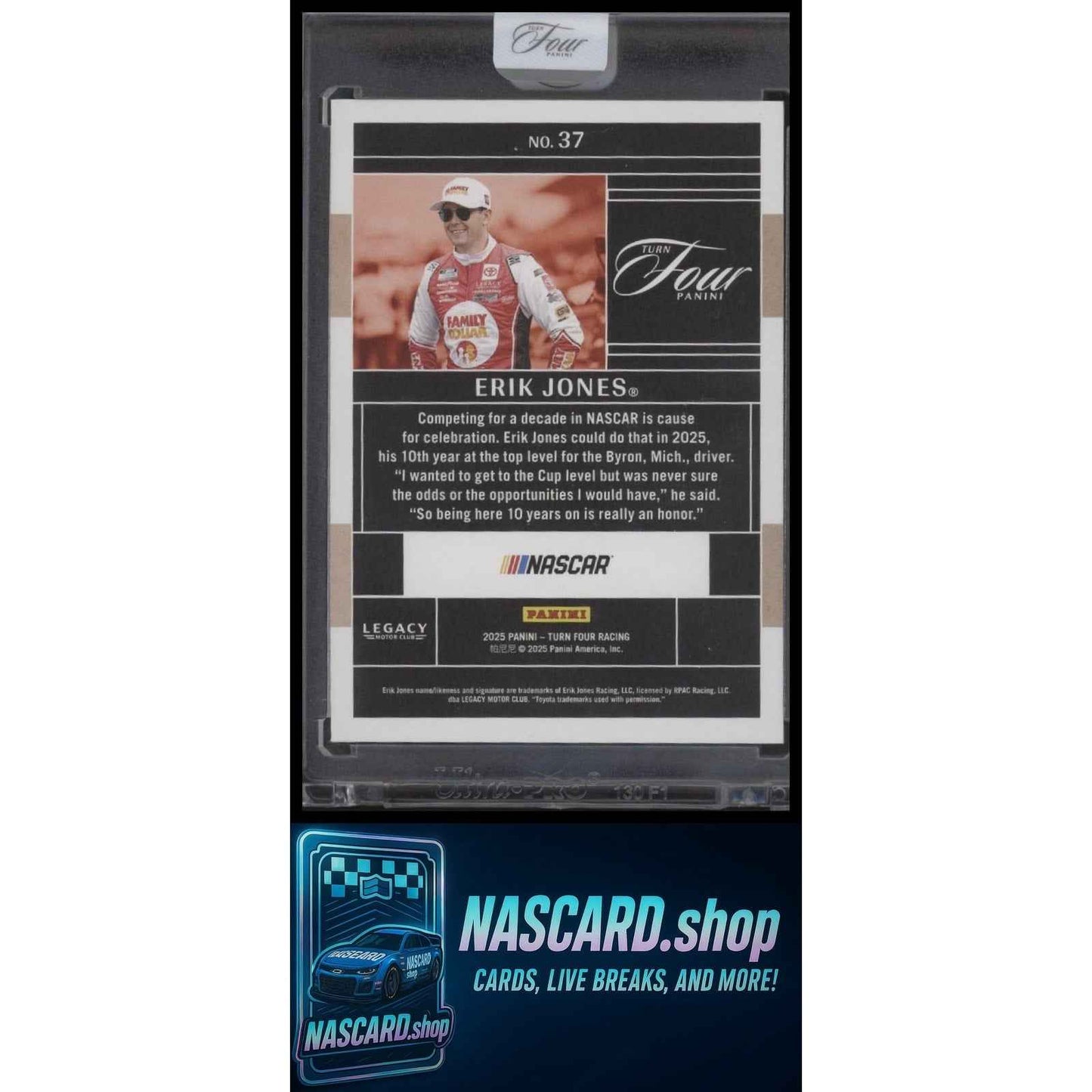 2025 Panini Turn Four #37 Erik Jones Red #/25