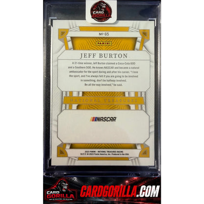 2023 National Treasures Jeff Burton Diamond Anniverrsary Holo Platinum Blue #1/1