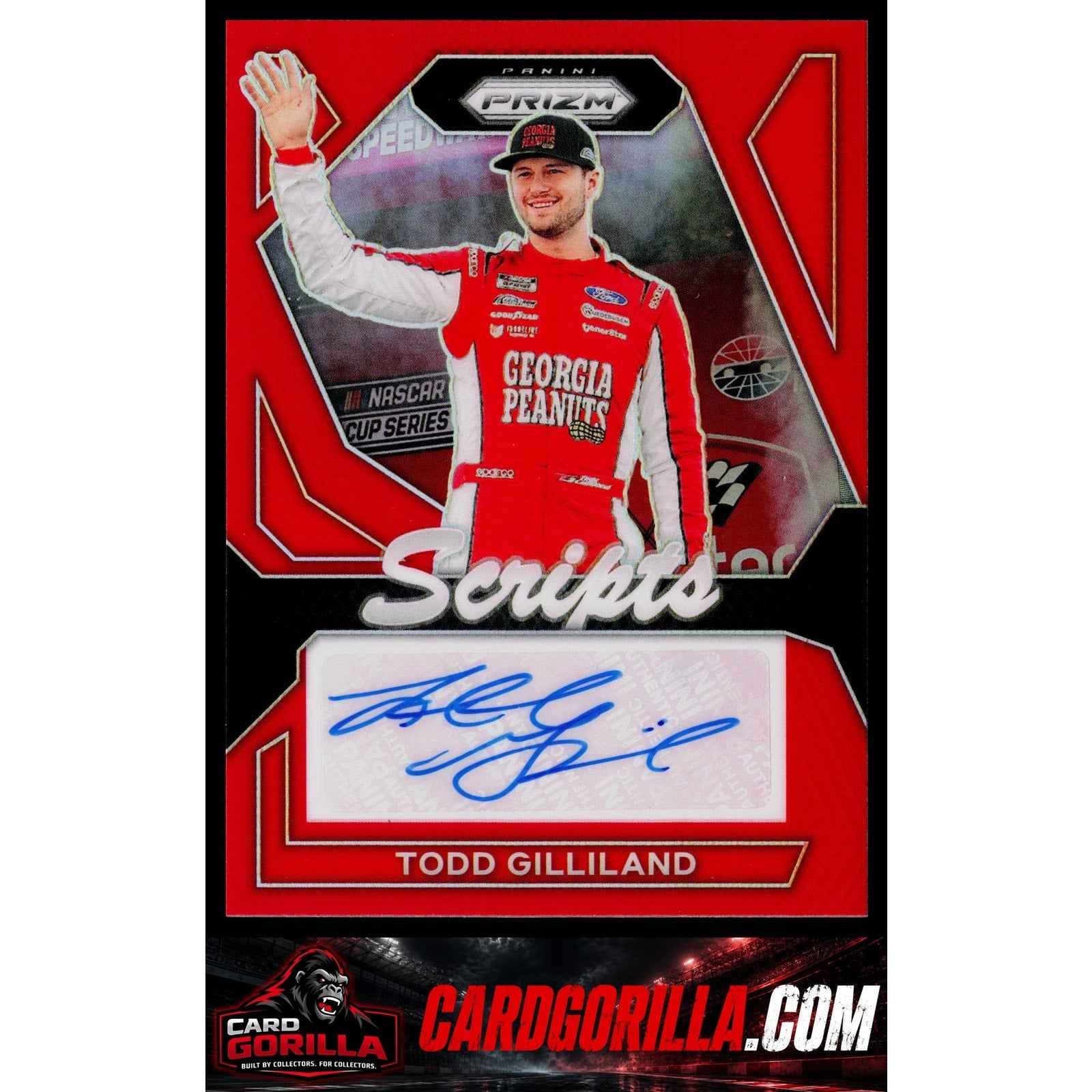 2024 Panini Prizm #S-TGD Todd Gilliland Scripts Red #/99