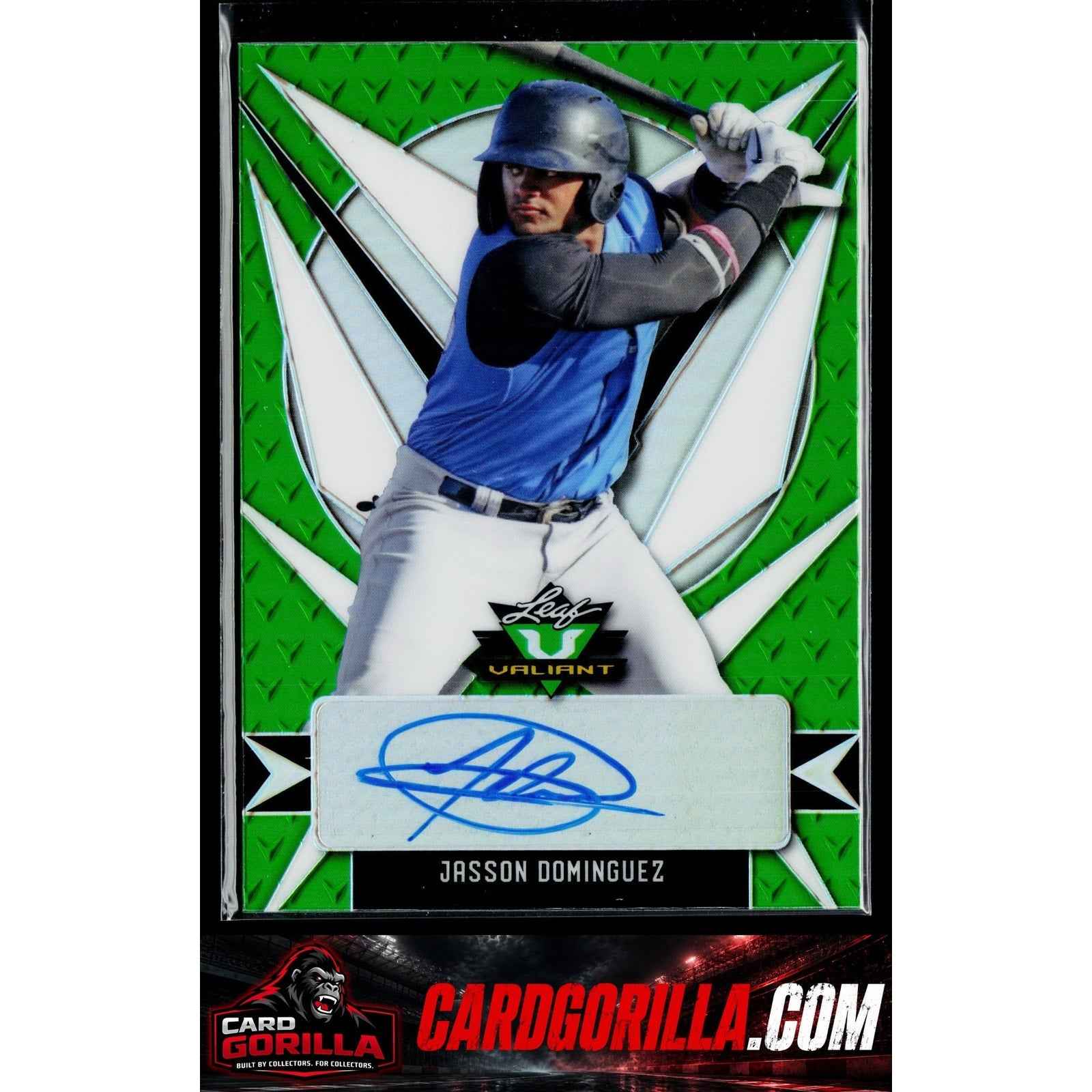 2021 Leaf Metal Draft #BA-JD1 Jasson Dominguez Green Auto