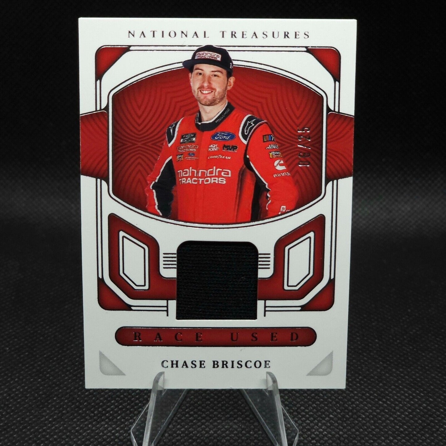 2023 Panini National Treasures Race Used Glove #RU-CBS Chase Briscoe 06/25 - NASCARD.shop