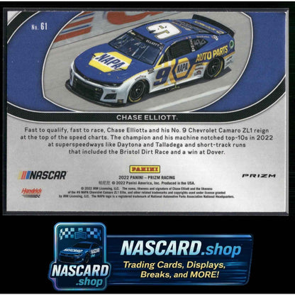 2022 Panini Prizm Rides #61 Chase Elliott Reactive Orange