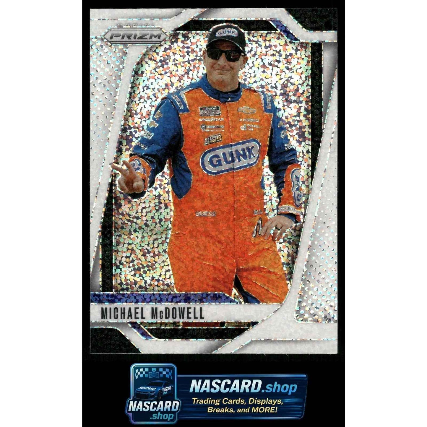 2025 Panini Prizm #33 Michael McDowell White Sparkle