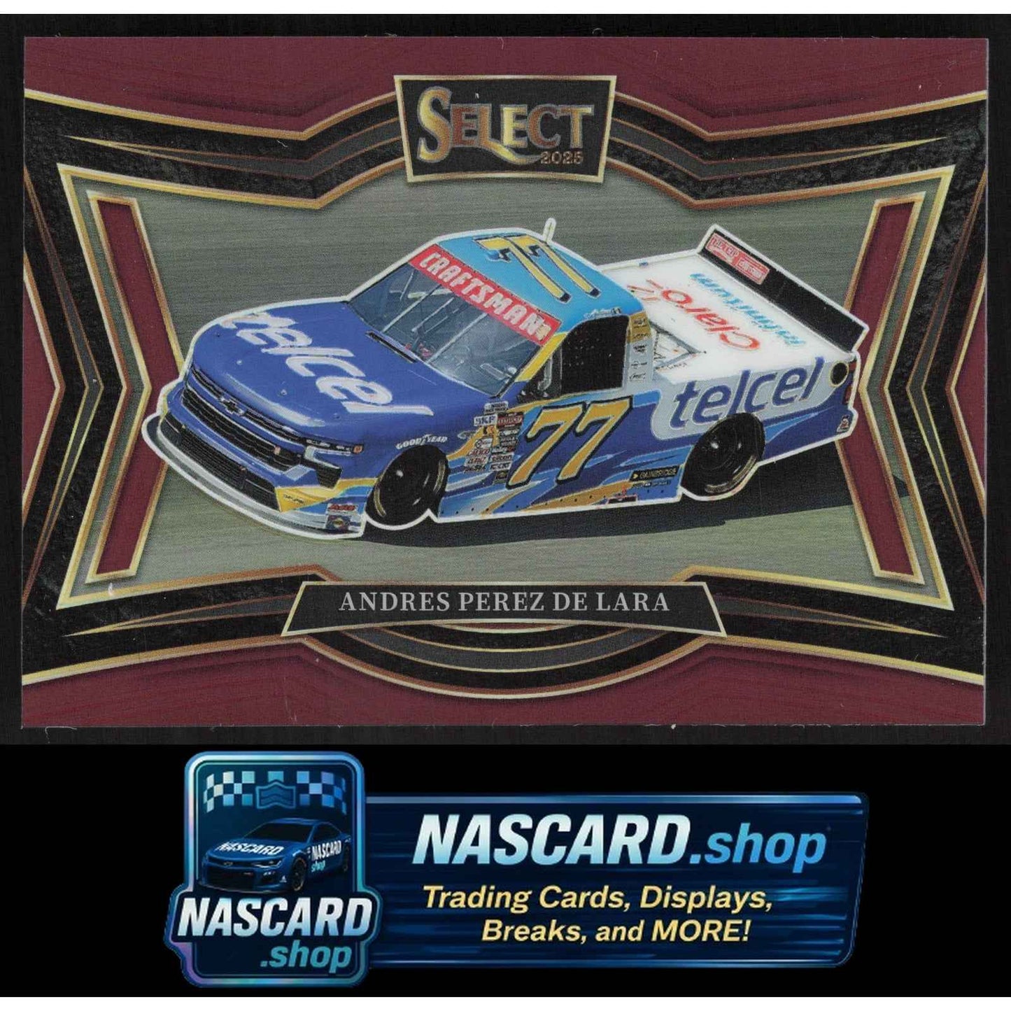 2025 Panini Select #153 Andres Perez De Lara Purple Prizms #/85