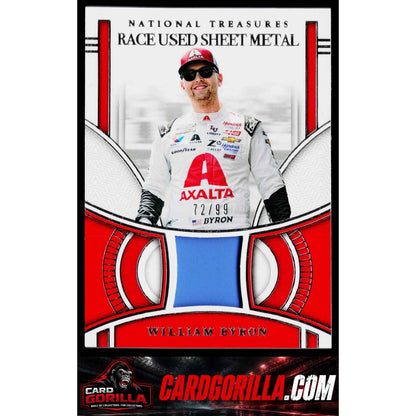 2024 Panini National Treasures #RUS-WBN William Byron Race Used Sheet Metal #/99