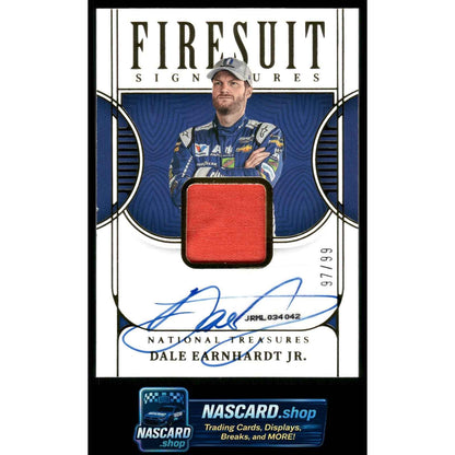 2023 Panini National Treasures Dale Earnhardt Jr Firesuit Signatures #/99