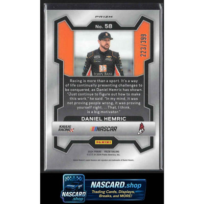 2024 Panini Prizm #58 Daniel Hemric Pulsar #/399