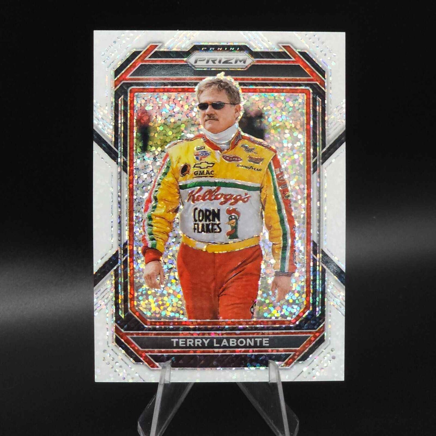 2023 Panini Prizm - White Sparkle Prizm #48 Terry Labonte - NASCARD.shop
