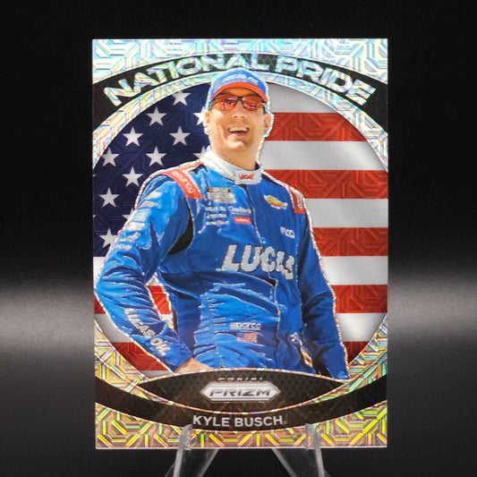 2024 Panini Prizm Racing National Pride Mojo Prizm #4 Kyle Busch /25 - NASCARD.shop