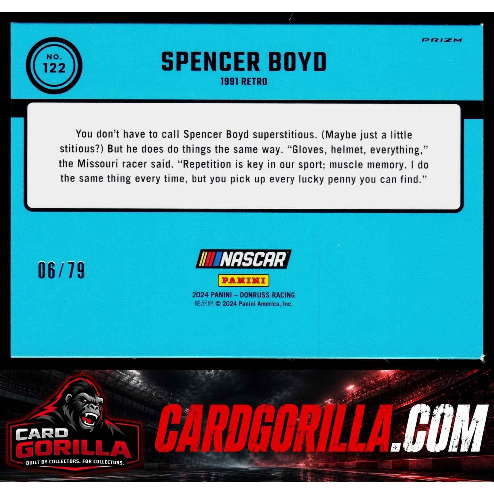 2024 Donruss #122 Spencer Boyd Optic Pink Velocity #/79