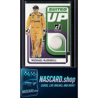 2025 Donruss #SU-MMD Michael McDowell Suited Up Swatches - NASCARD.shop