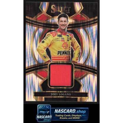 2024 Panini Select #SS-JLG Joey Logano Selective Swatches Flash Prizms