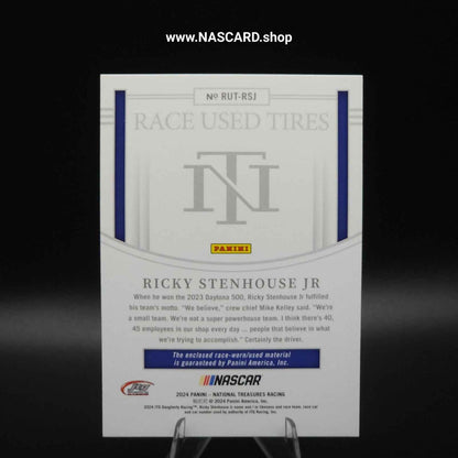 2024 National Treasures Race Used Tires Holo Gold Ricky Stenhouse Jr. 01/10 - NASCARD.shop