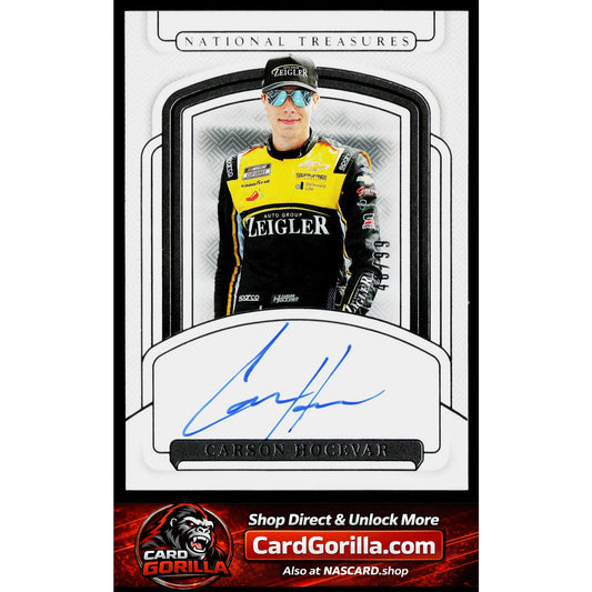 2025 Panini National Treasures #S-CHR Carson Hocevar Signatures #/99